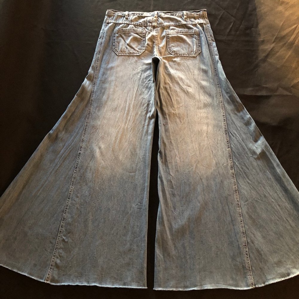 Super Rare Free People Printed Extreme Vintage Flare Size 29 - Picture 5 of 15